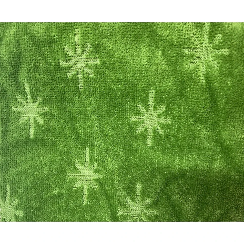 Vintage MARTHA STEWART Christmas Tree Embroidered 3 pc Snowflake Bath Towel Set